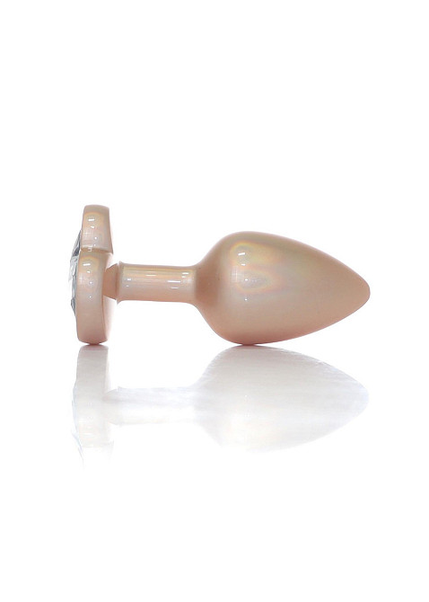 Анальная металлическая пробка Plug-Jewellery Pearl Gold Heart PLUG- Clear S Sex Aura Киев - изображение 6