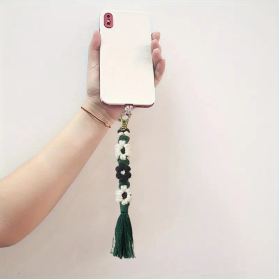 Набор макраме для ручного плетения и вязания брелока 