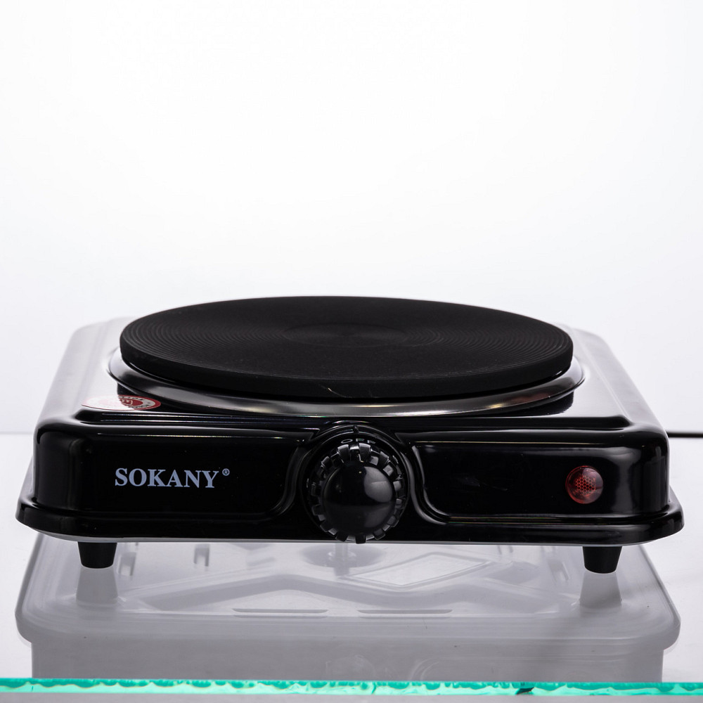 Sokany Настільна електрична плита SOKANY SK-5109 на одну конфорку 1000Вт Чорна Коломия - фото 2