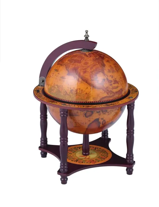Глобус настольный бар на 4 ножках Древняя карта коричневый сфера 33 см Гранд Презент mastersem Киев - изображение 4