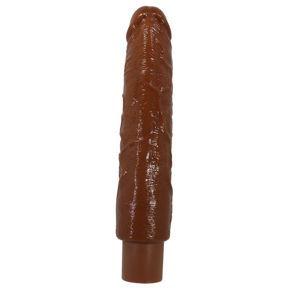 Реалістичний вібратор - Pretty Love Soren Realistic Vibrating Dildo Brown Sex Aura Київ - фото 5
