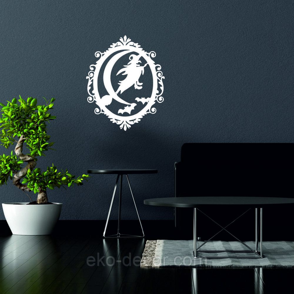 Декоративне настінне Панно «Ведьма», Декор на стіну 70*57 см, Білий Київ - фото 5