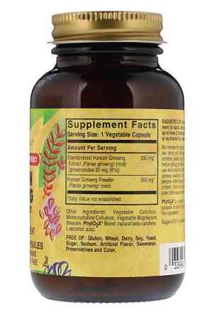 Екстракт кореня корейського женьшеню (Korean Ginseng root extract) 450 мг 60 капсул Київ