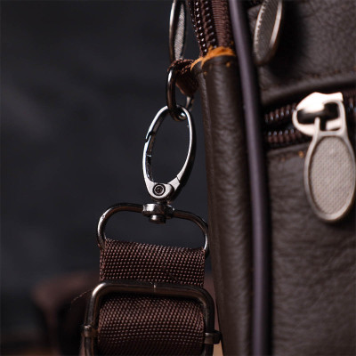 Сумка Vintage На пояс из натуральной кожи Коричневая (21482) Винница - изображение 3