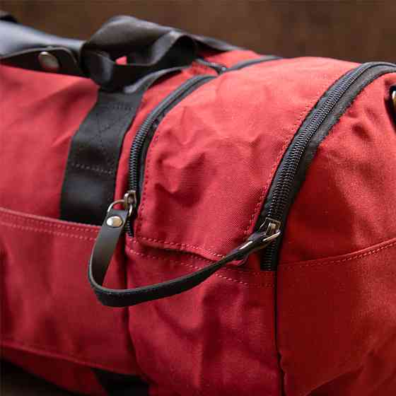Спортивна сумка текстильна Vintage 20642 Малинова Київ