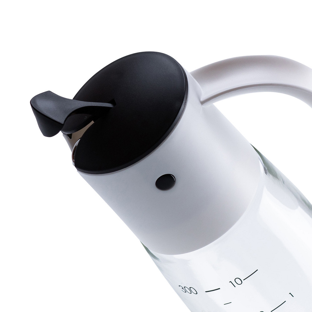 TS Kitchen Пляшка дозатор для олії та оцту 300 мл з носиком і мірною шкалою Чорний HP16297B Киев - изображение 4