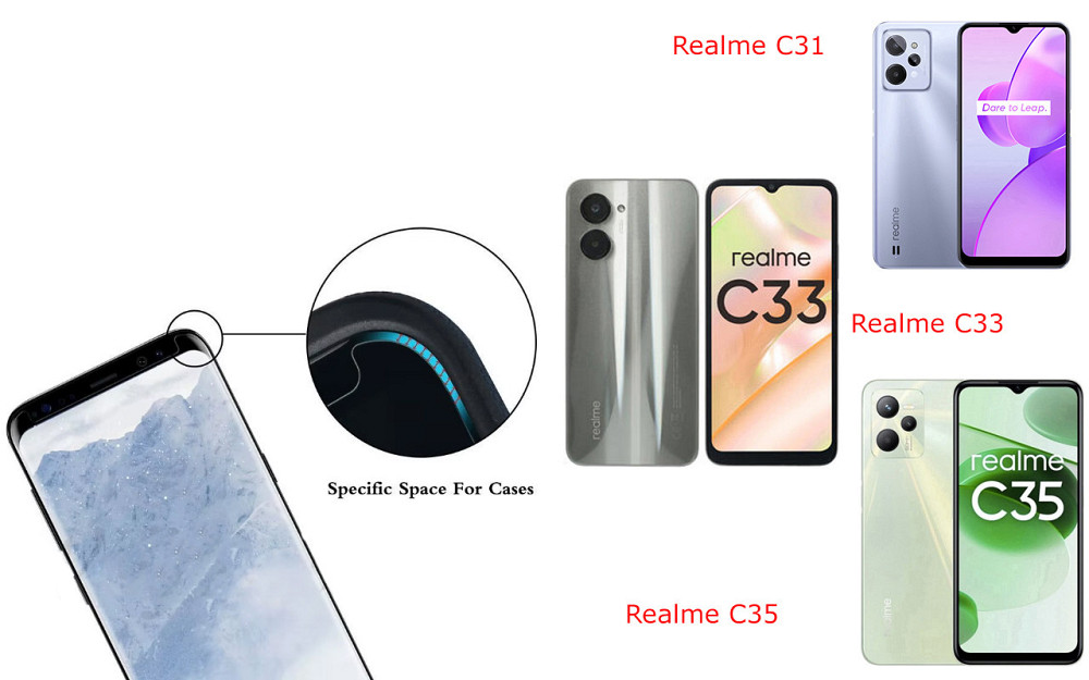 Защитное стекло HyperGlass Pro для Realme C31, Realme C33, Realme C35 – максимальная чувствительность и защита Киев - изображение 3