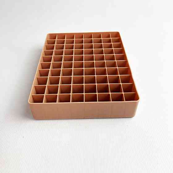 Подставка для маркеров органайзер для канцелярских принадлежностей 80 ячеек Коричневая Каменец-Подольский