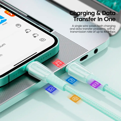 Дата кабель USB-C to Lightning 1.0m 3A purple Essager (EXCTL-CH05) Вінниця - фото 3