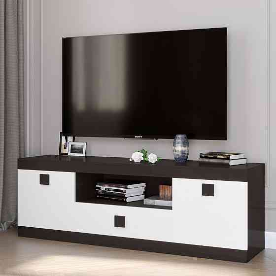 Тумба Эверест ТВ 1500 Соната 150х38х50 венге темный + белый (DTM-2264) Днепр