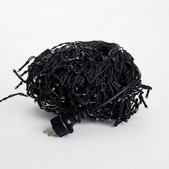 Вулична гірлянда Бахрома 25 м 405 LED чорний провід Мультиколор 25MBML Коломыя