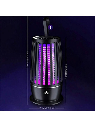 Антимоскітна лампа Mosq (Чорна, 4000mah) Миколаїв - фото 7