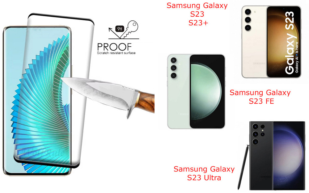 Захисне скло HyperGlass Pro для Samsung Galaxy S23, S23+, S23 FE, S23 Ultra – максимальна чутливість та захист Київ - фото 1