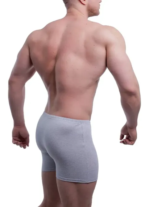 Труси чоловічі шорти однотонні з бавовни. Колір Сірий меланж Atlet 950119 50 Київ - фото 3
