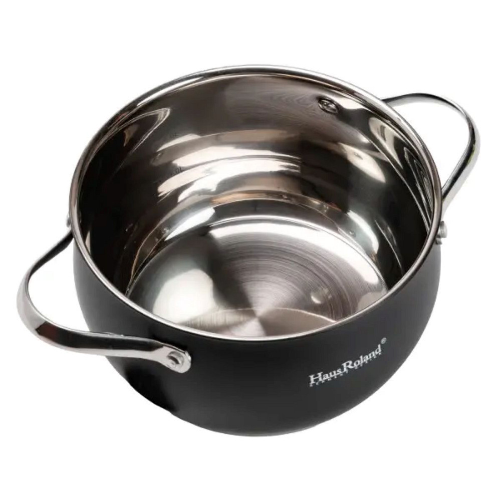 Yiwu Набір посуду для приготування з нержавіючої сталі 12 предметів, чорний Коломия - фото 6