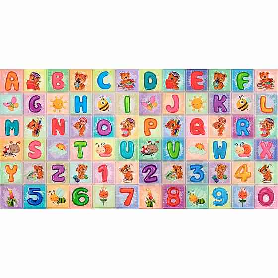 Набір 3D панелей Абетка для стін, 2 шт Київ