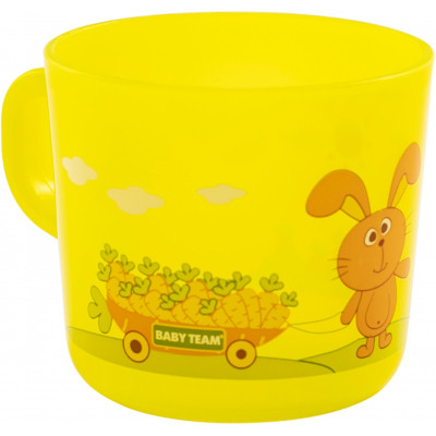 Набір дитячого посуду Baby Team чашка прозора 200 мл (6007_желтий) Вінниця - фото 2