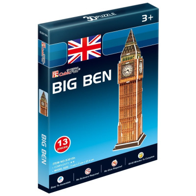 Пазл Cubic Fun Тривимірна головоломка-конструктор БІГ БЕН серія міні (S3015h) Вінниця - фото 1