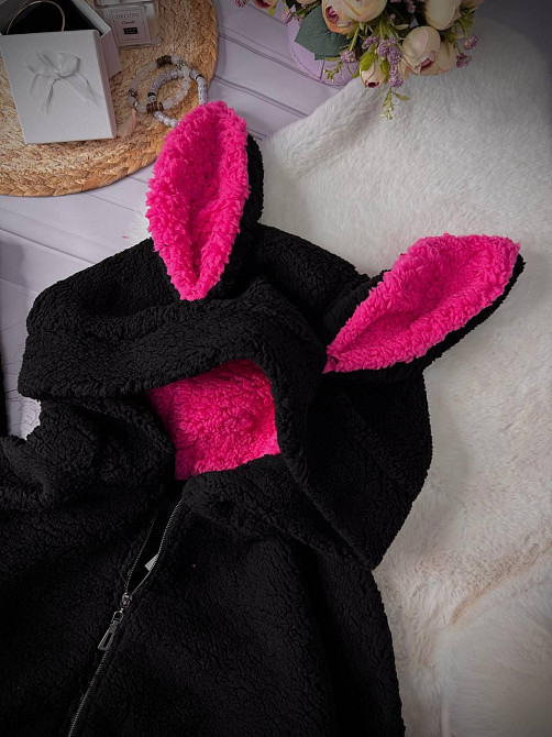 Жіноча повсякденна домашня плюшева піжама з вушками з турецького м'якого хутра Teddy Одеса - фото 4