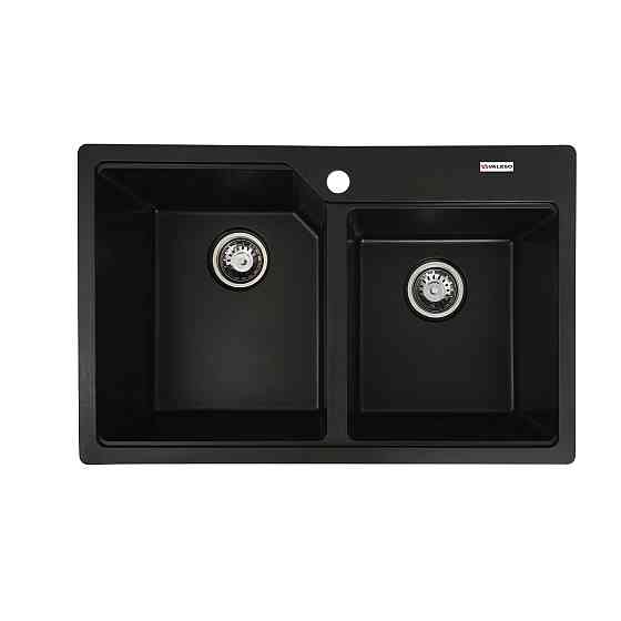 VALESO Гранітна мийка для кухні VALESO HARMONY 7850 матова Чорна Киев