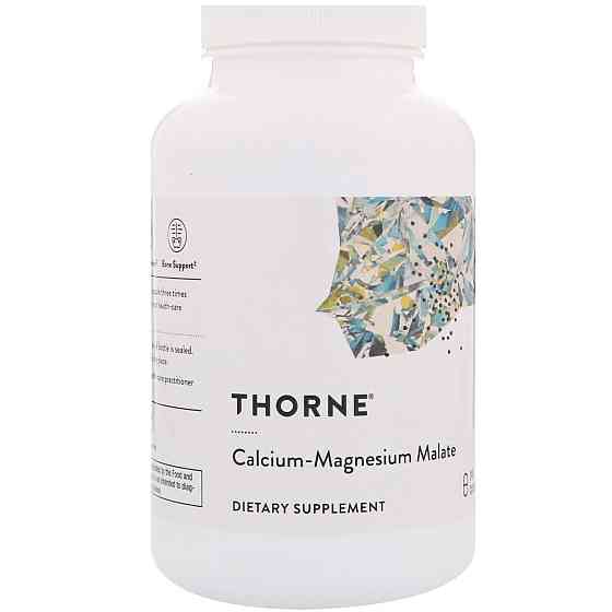 Кальций и магний малат, Calcium-Magnesium Malate, Thorne, 240 капсул Луцьк