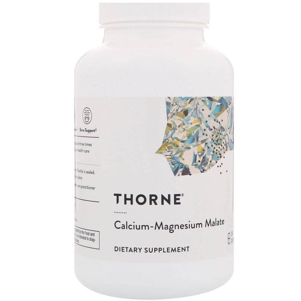 Кальций и магний малат, Calcium-Magnesium Malate, Thorne, 240 капсул Луцк - изображение 1