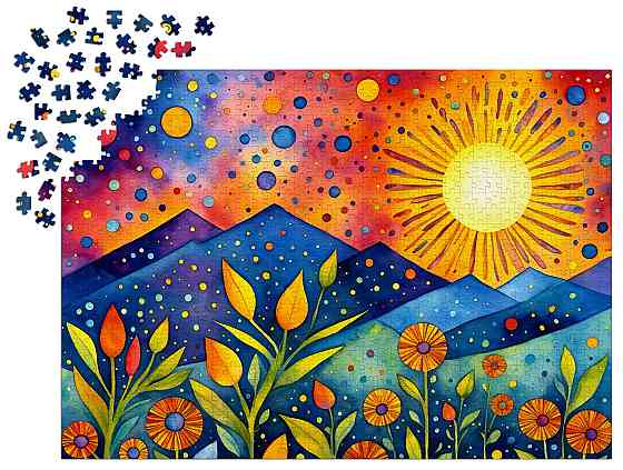 Пазл Дощ на заході сонця - Sunset Rain (Enjoy-2134) Киев