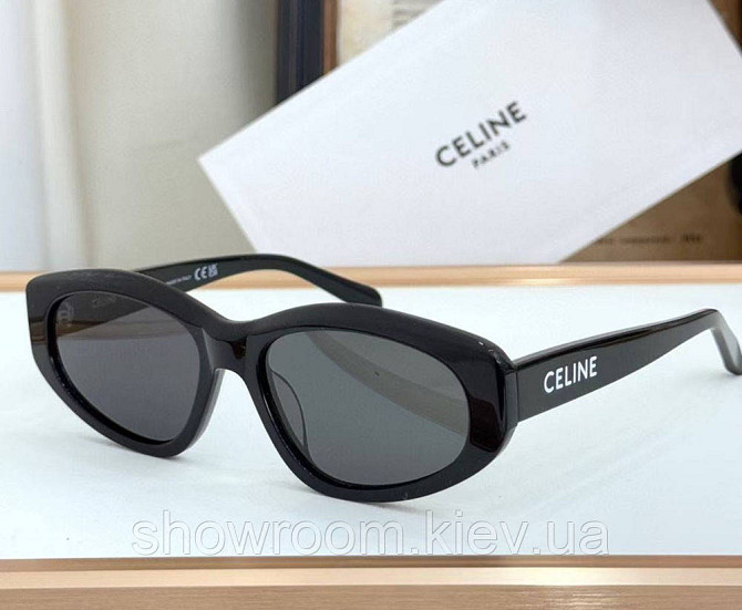 Жіночі сонцезахисні окуляри Celine (40279) black LUX Київ - фото 1