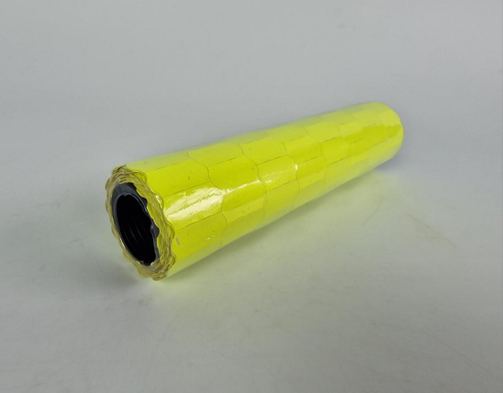 Цінник паперовий маленький жовтий (12х22 мм) 5 м (а8) (8 шт.) Харків - фото 2