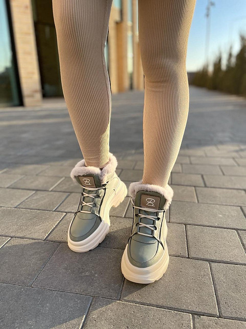 Черевики жіночі BR 07 мята натуральна шкіра зима 37-38р. (4890) Коломия - фото 3