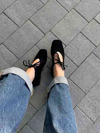 SEE SEVEN Балетки жіночі SEE SEVEN 1770 чорні (весна-осінь, замша натуральна) (5930) Коломия