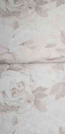 Шпалери метрові вінілові на флізеліні A.S.Creation Flowers Symphony 1.06x10 м квіти півонії великі бежеві 79070-4 Київ