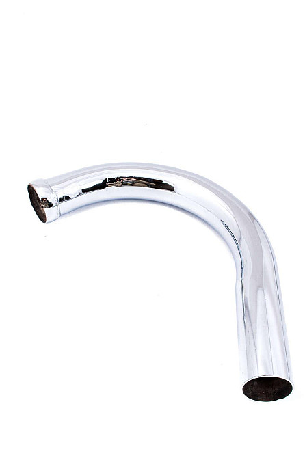 Коліно глушника ІЖ ПЛАНЕТА (хром) JING Київ - фото 1