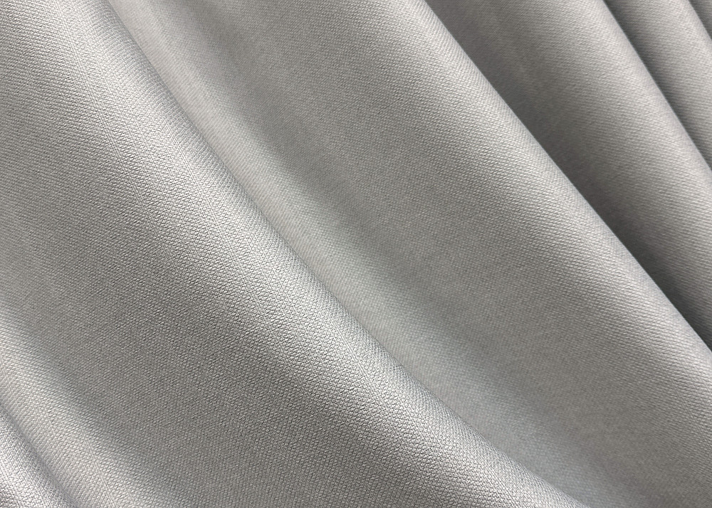 Комплект штор на люверсах VR-Textil Шеніл однотонний № 1690ш Попелястий 150х250 см 2 шт (37-0242) Київ - фото 7