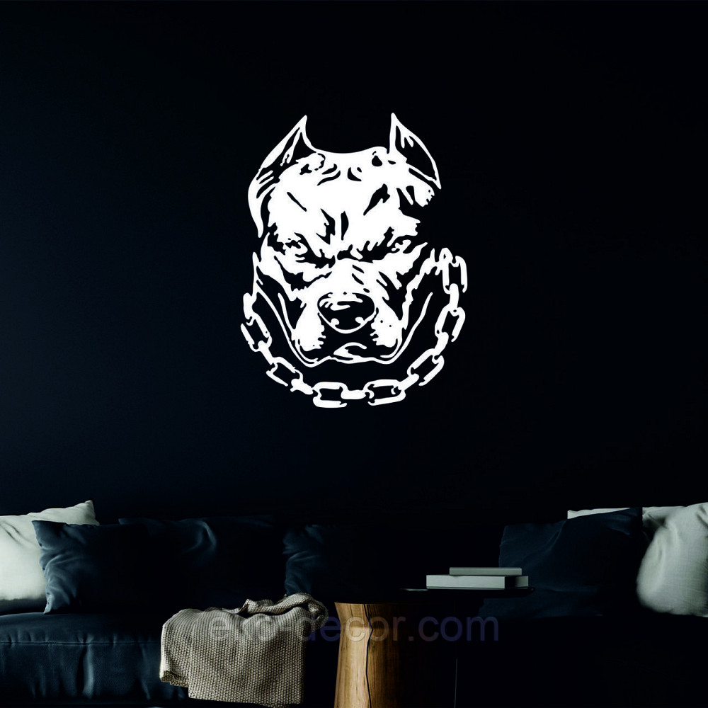 Декоративное настенное Панно «Питбуль», Декор на стену 50*38 см, Белый Киев - изображение 6