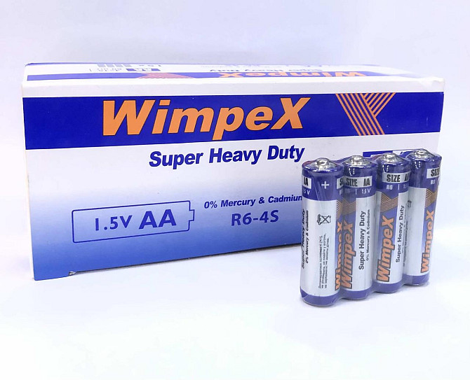 Батарейка сольова Wimpex R6/AA 4pcs SHRING (1200) Київ - фото 1