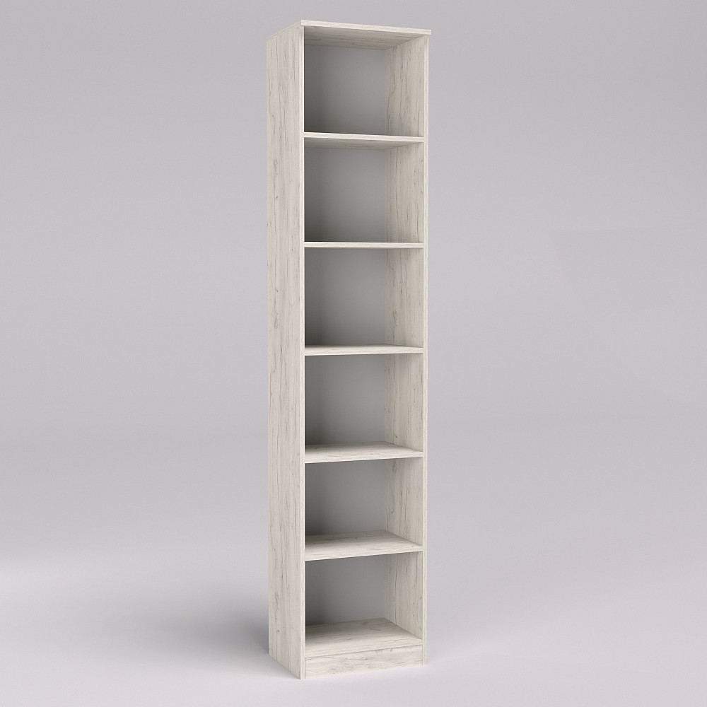 Тумба офисная Стеллаж ОП, Дуб Крафт Білий, 450/320/2100 Львов - изображение 1