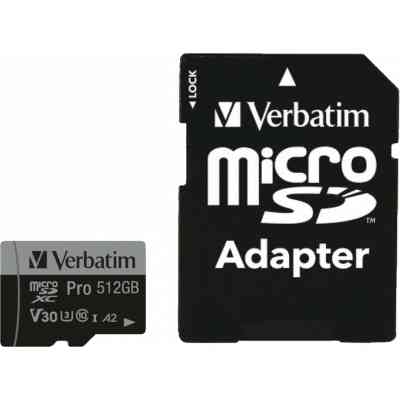 Карта пам&apos;яті Verbatim 512GB microSDXC class 10 UHS-III PRO (47046) Вінниця