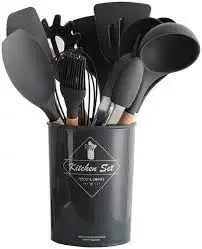 Набор кухонных принадлежностей силиконовый Kitchen Set RB-2239 розовый (12 предметов) Коломия - фото 4