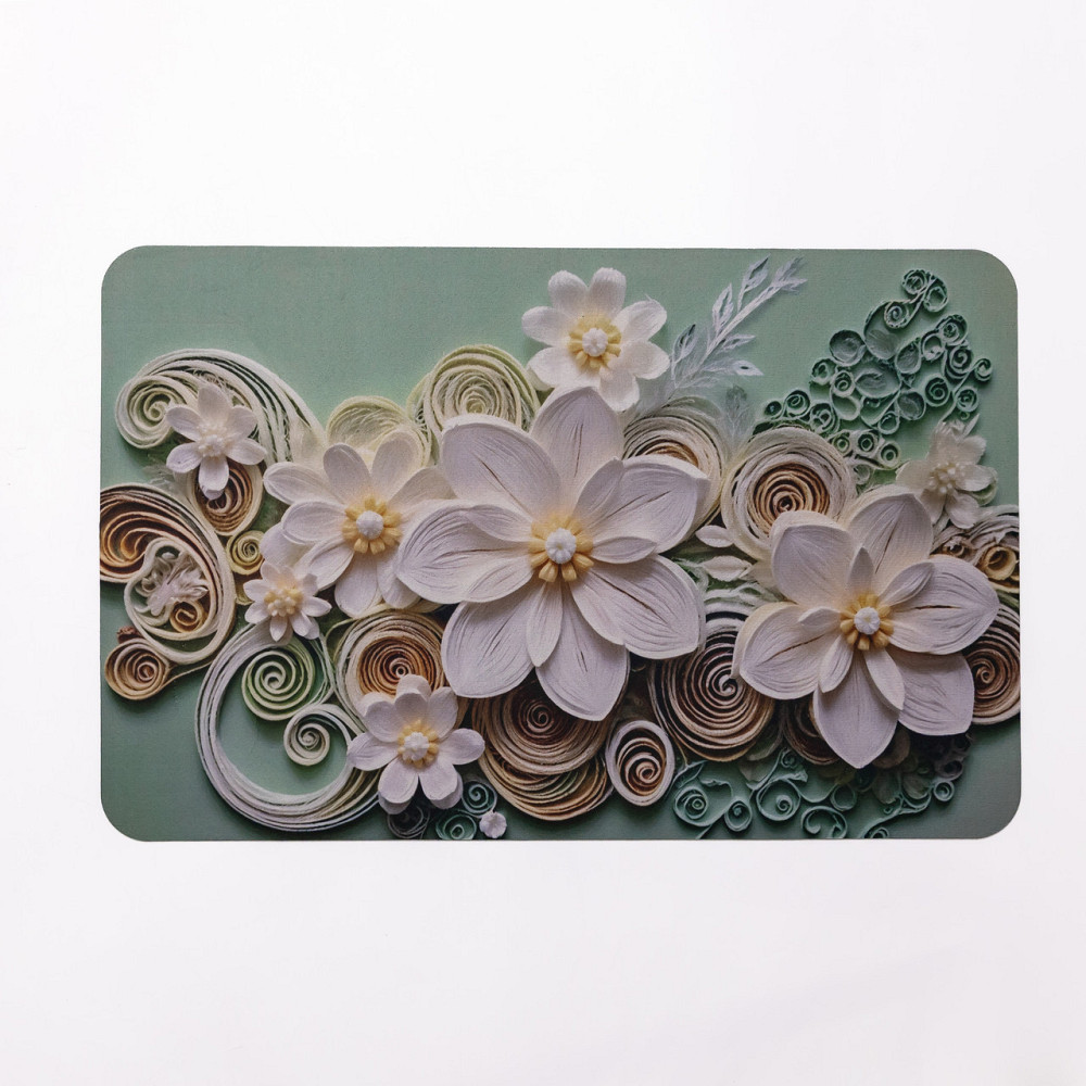 Антискользящий 3D коврик для ванной комнаты из мягкого диатомита 38×58(см) влаговпитывающий коврик для дома ванны душа и туалета Киев - изображение 1