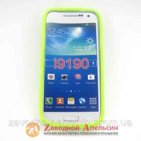Samsung i9190 S4 mini чехол Cover (салатовый) Одесса