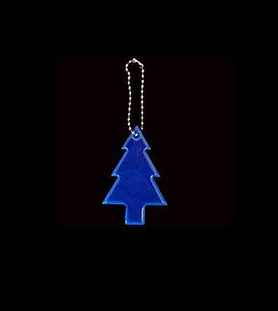 Брелок фликер Елочка 45 на 65 мм синий Киев