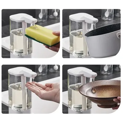 Дозатор для жидкого мыла Xiaomi Pulaka LQ 550ml White Бесконтактный для мыла, мытья посуды (Ф32858) Винница