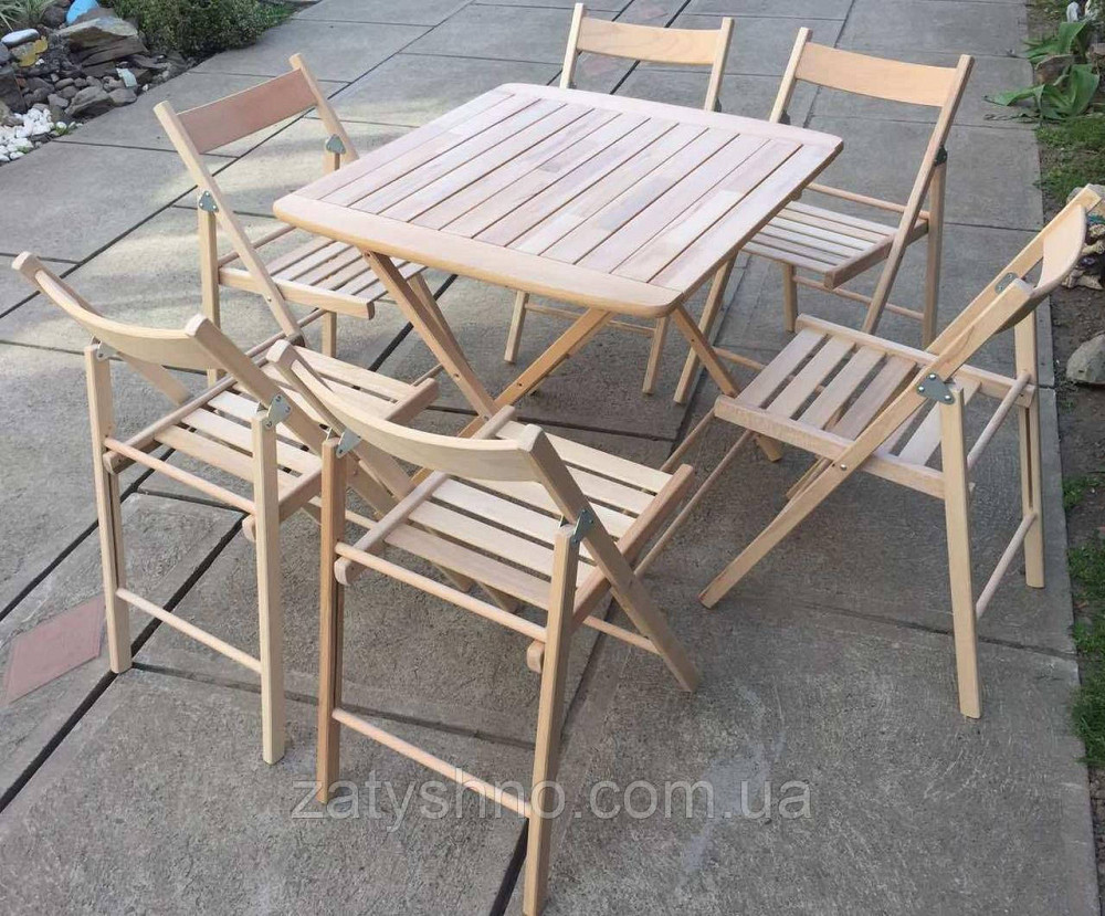 Мебель складная буковая на 6 человек Киев - изображение 6
