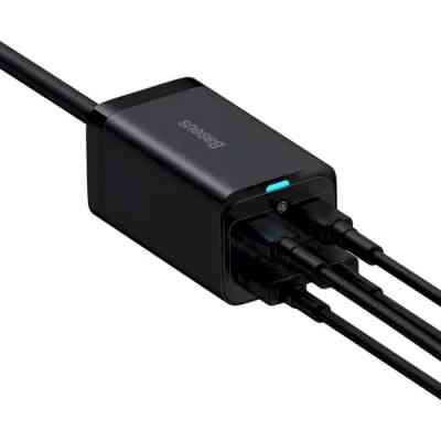 Зарядний пристрій Baseus 2xUSB-C 100W + 2xUSB GaN black (CCGP000101) Вінниця