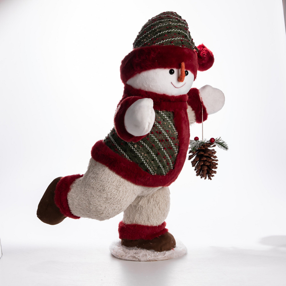 Снеговик с шишкой для новогоднего декора Киев - изображение 5