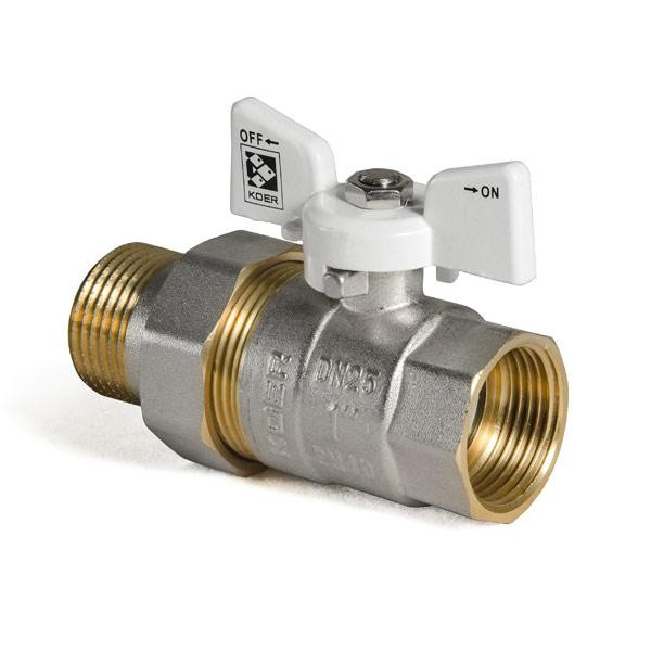 Кран з американкою 1" (Koer KR.227.W) білий (KR0098) Київ - фото 3