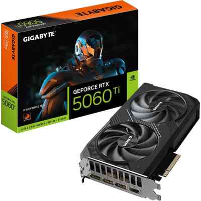 Видеокарта GIGABYTE GeForce RTX5060Ti 16Gb WINDFORCE (GV-N506TWF2-16GD) Винница