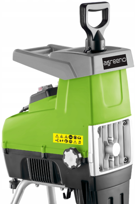 Подрібнювач гілок електричний 3500Вт 60л AGREENO (Польща) Київ - фото 15