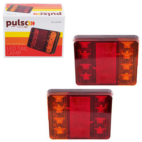 Задній ліхтар BL-64908 8 LED, 12V, 120x95x23 мм, комплект 2 шт Харків - фото 2